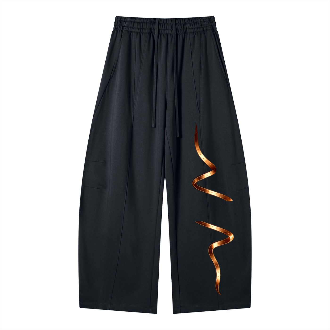 Heavyweight Wide Leg Panel Sweatpants