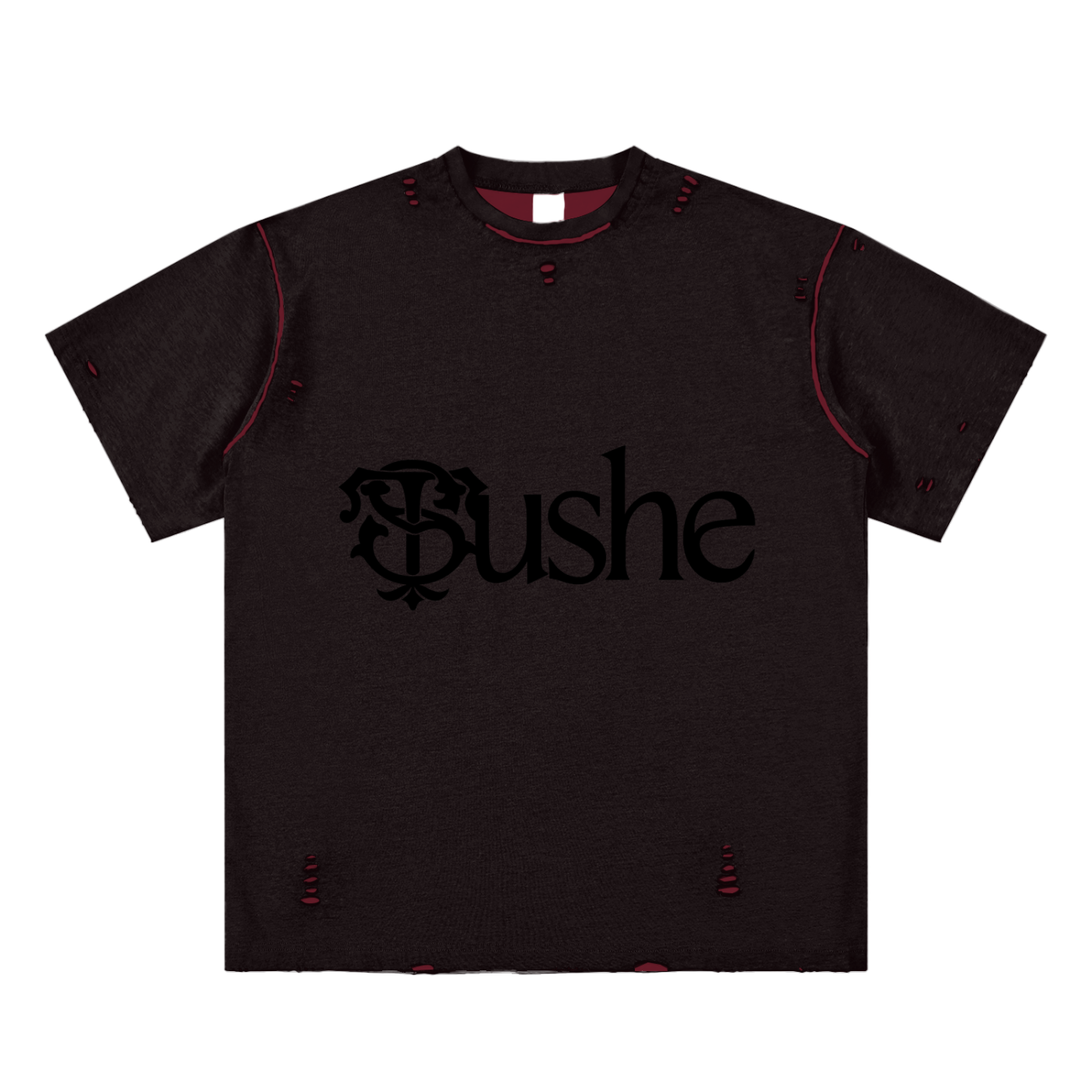 Hand-frayed Reversible T-shirt
