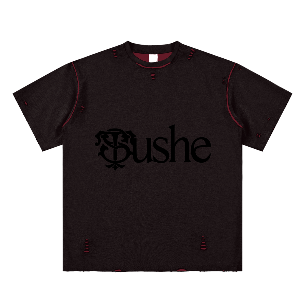 Hand-frayed Reversible T-shirt