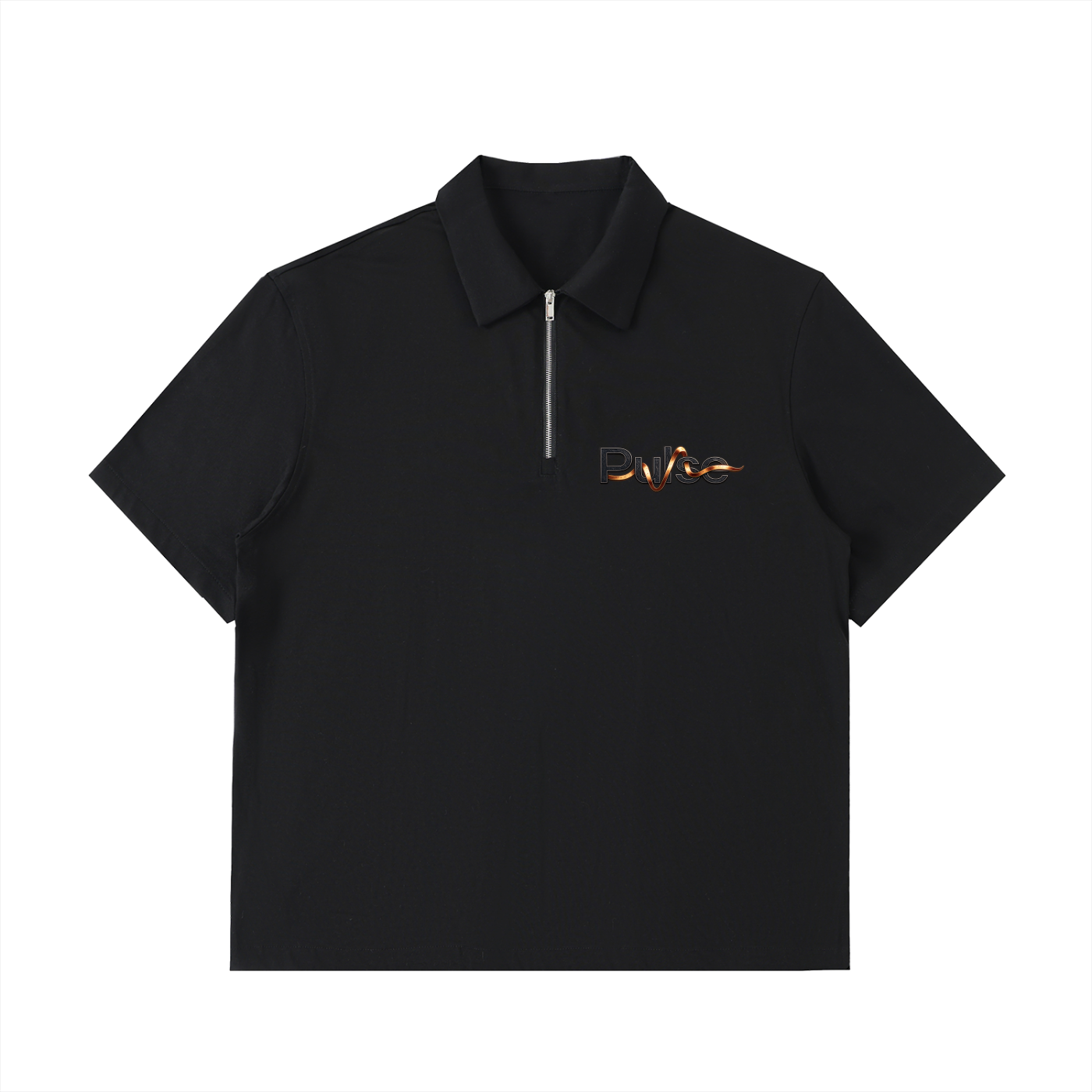 Half-Zip Cotton Polo Shirt
