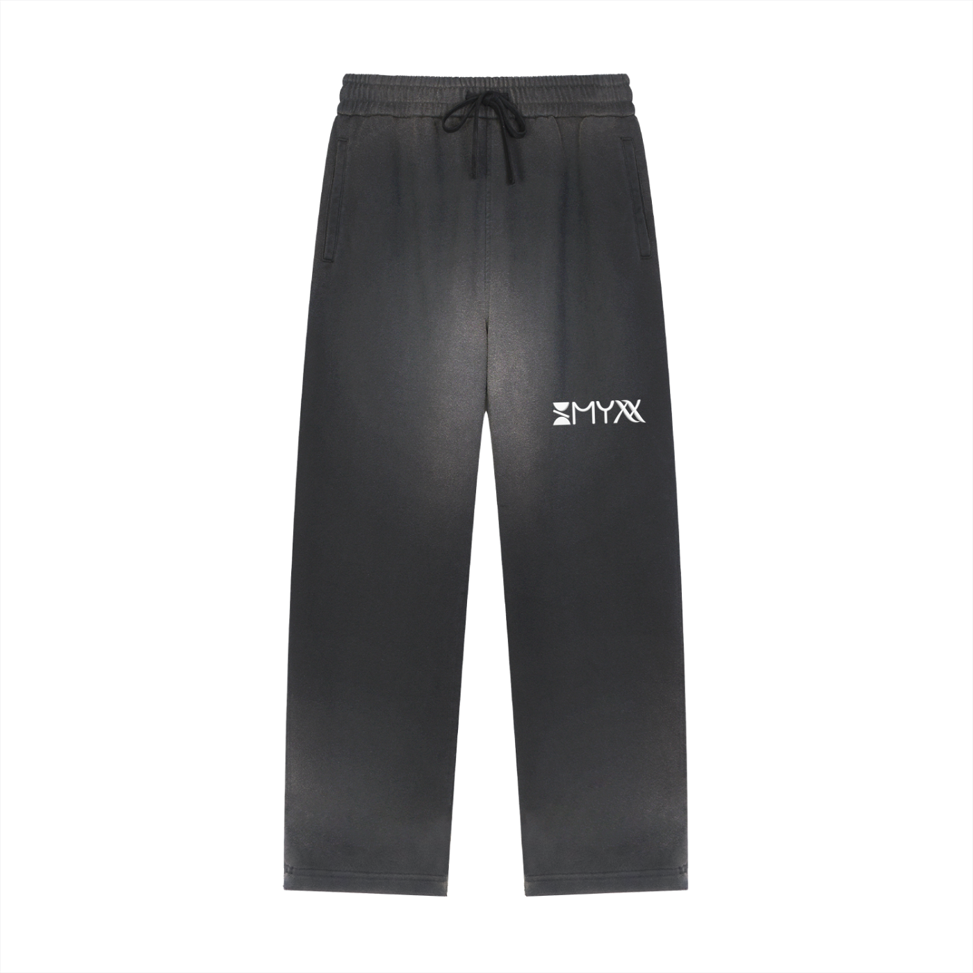 Sun Fade Raw Edge Straight-Leg Sweatpants
