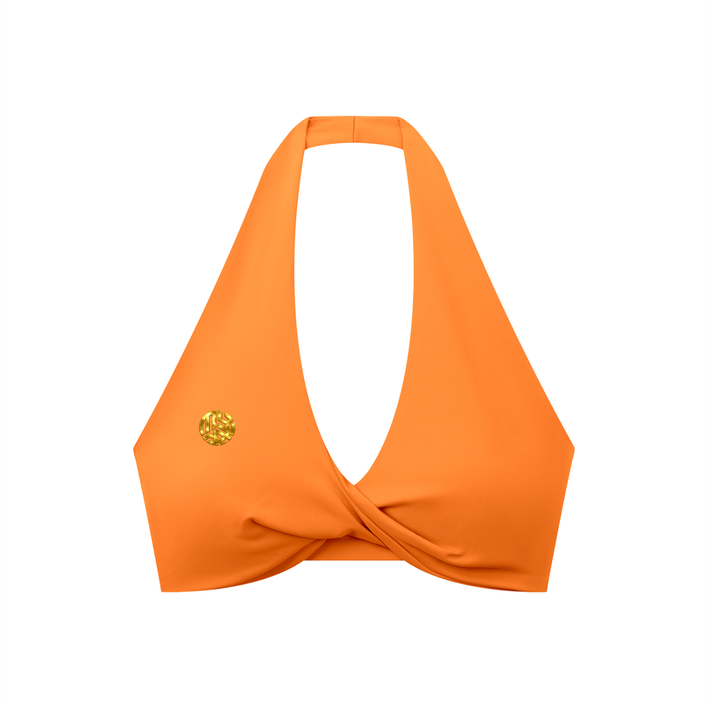 Women's Pleated Halter Sports Bra