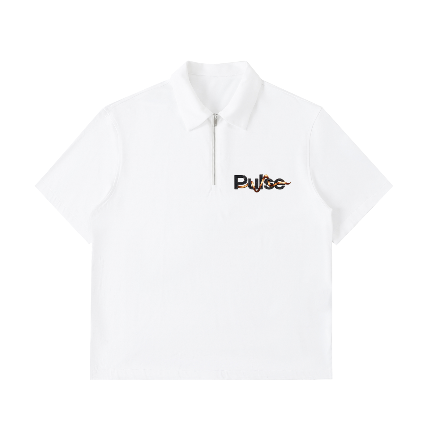Half-Zip Cotton Polo Shirt