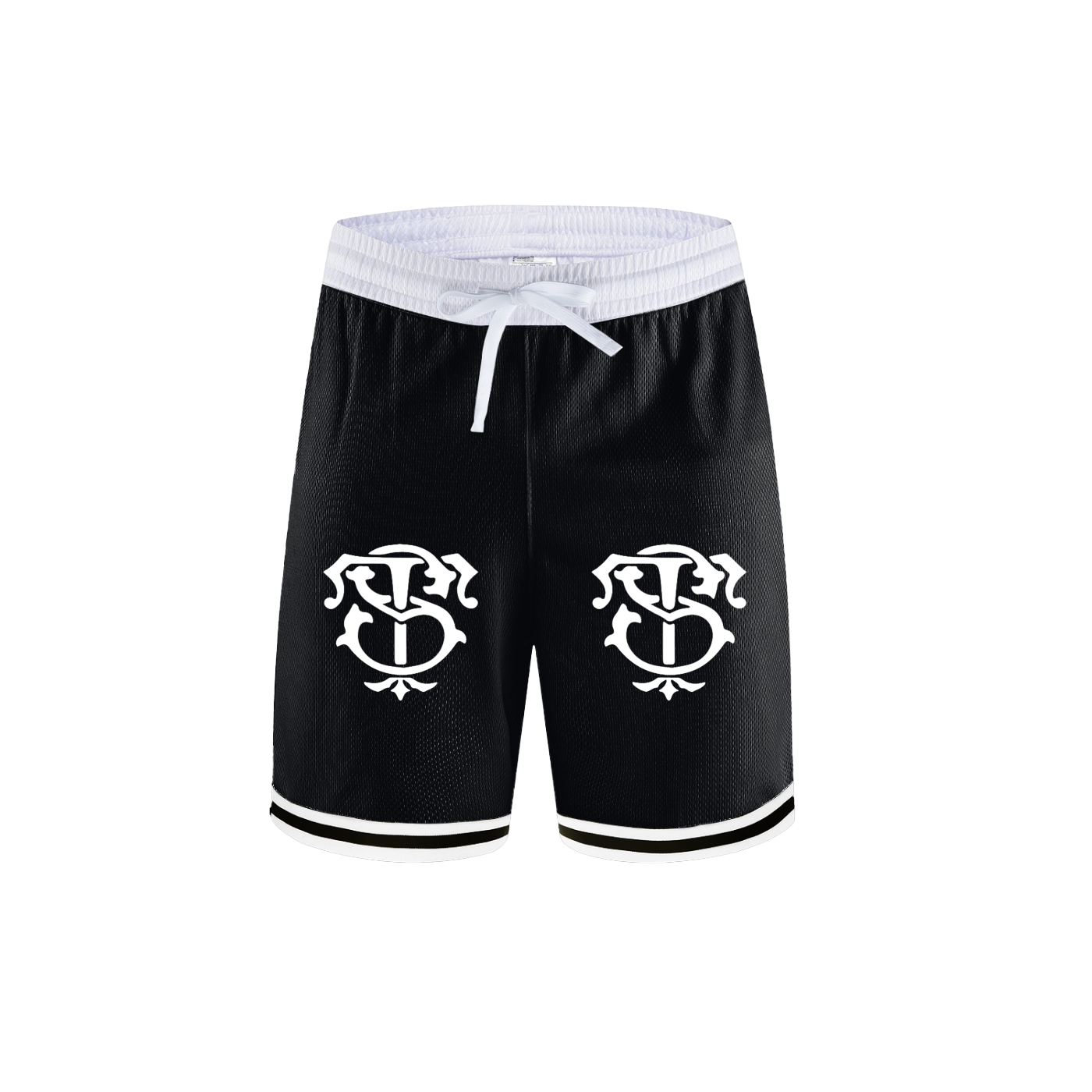 Classic Stripe Trim Basketball Shorts