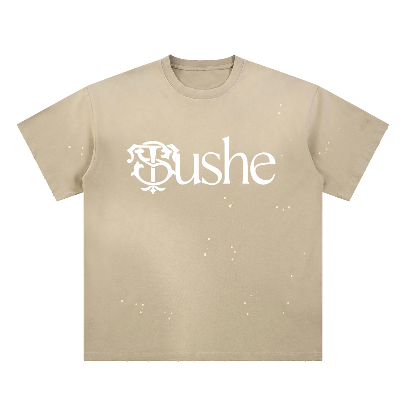 Hand-Frayed Sunfade Paint Splatter T-Shirt