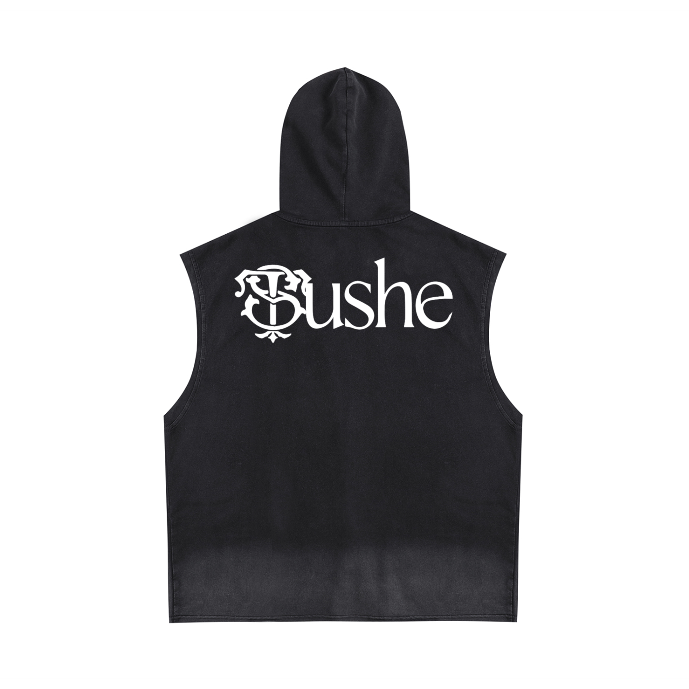 Vintage Washed Zip-Up Hooded Tank Top