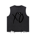 Snow Washed Raw-Hem Tank Top
