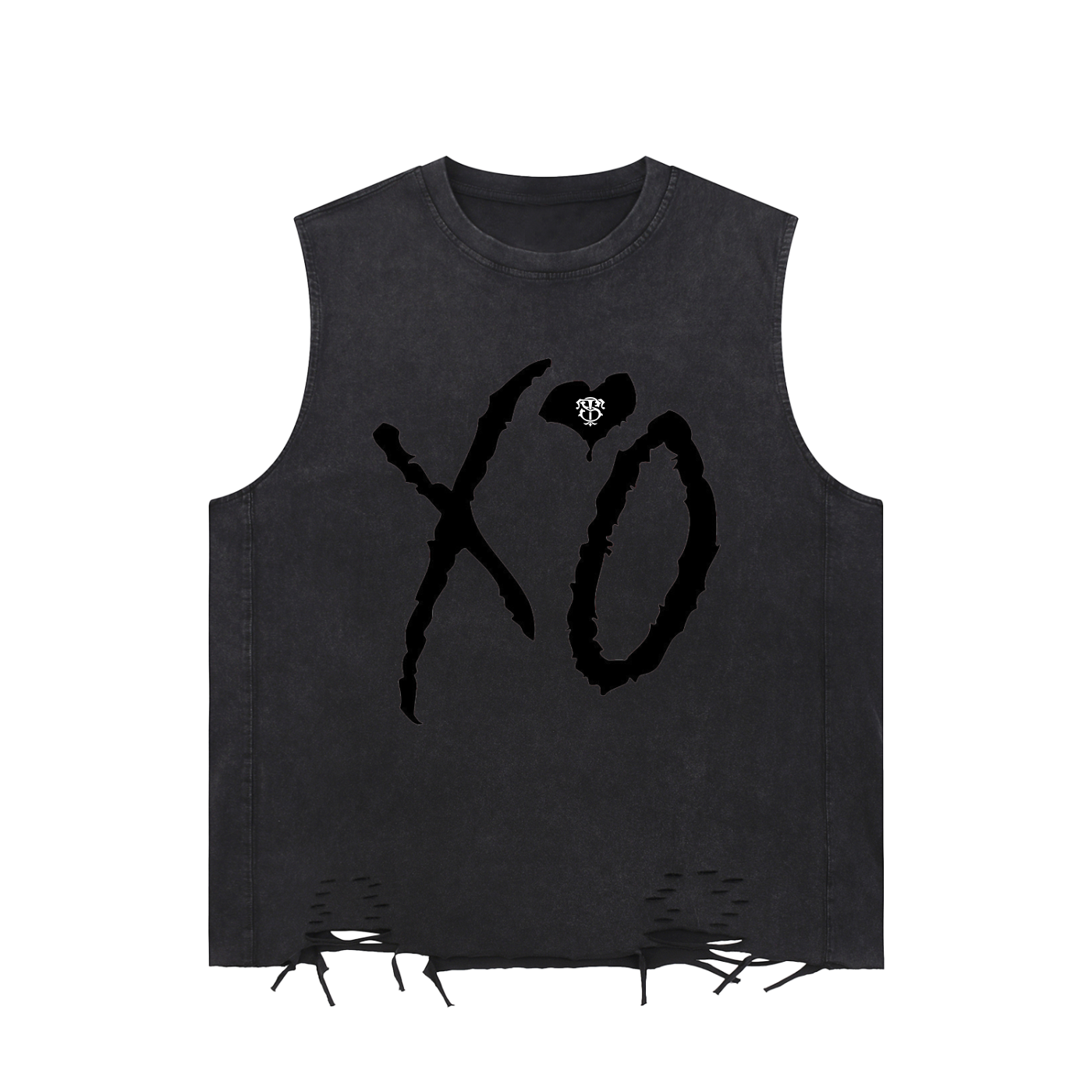 Snow Washed Raw-Hem Tank Top