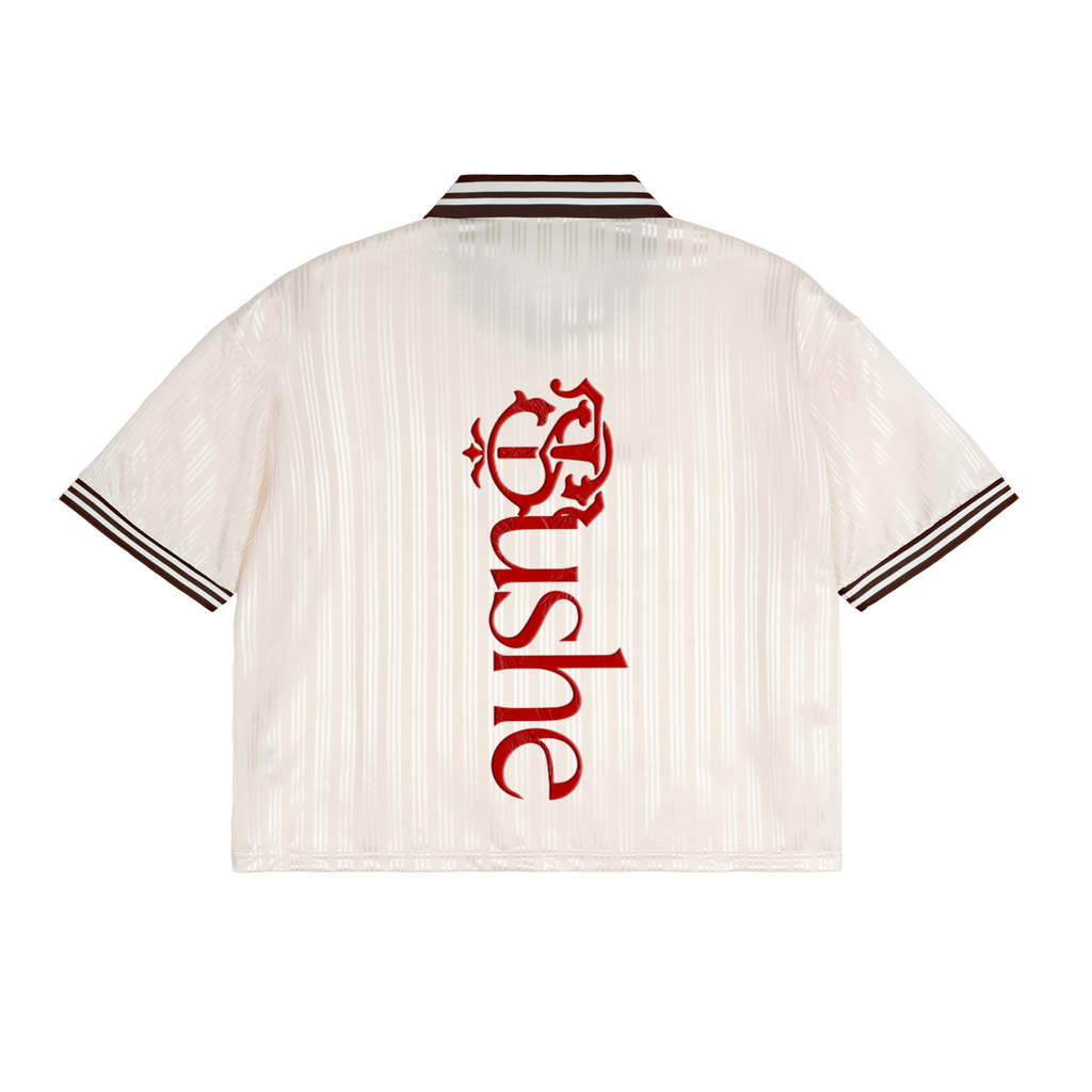 Contrast Stripes Polo Collar T-Shirt