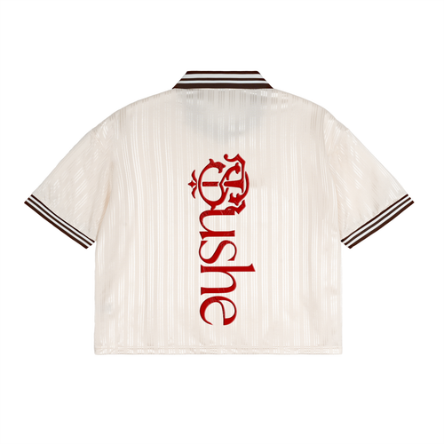 Contrast Stripes Polo Collar T-Shirt