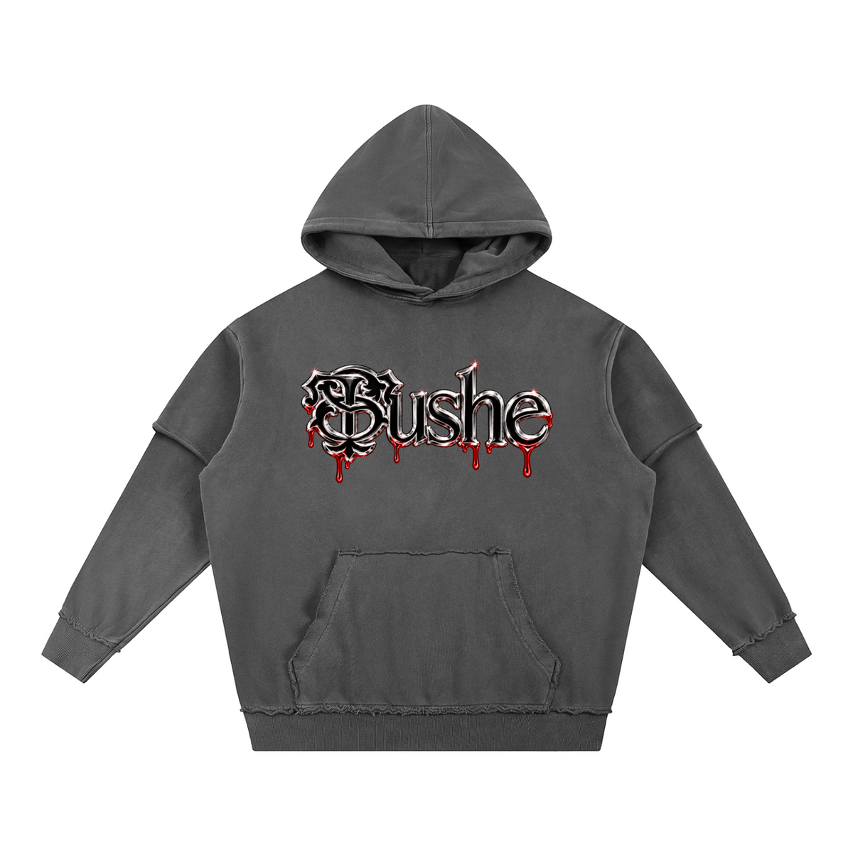 STUSH Double Trouble Snow-Wash Hoodie