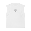 Spliced Panel Sleeveless Muscle T-Shirt