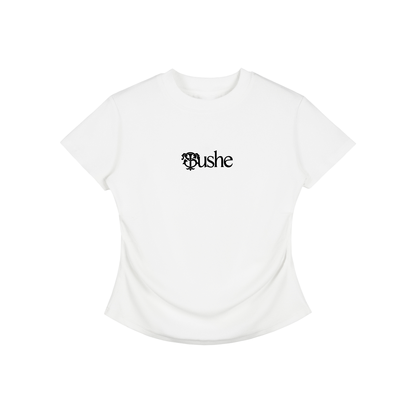 Vintage Washed Bodycon Cotton T-Shirt