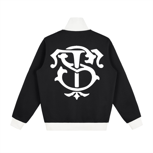 Contrast Side Stripe Fleece Track Jacket