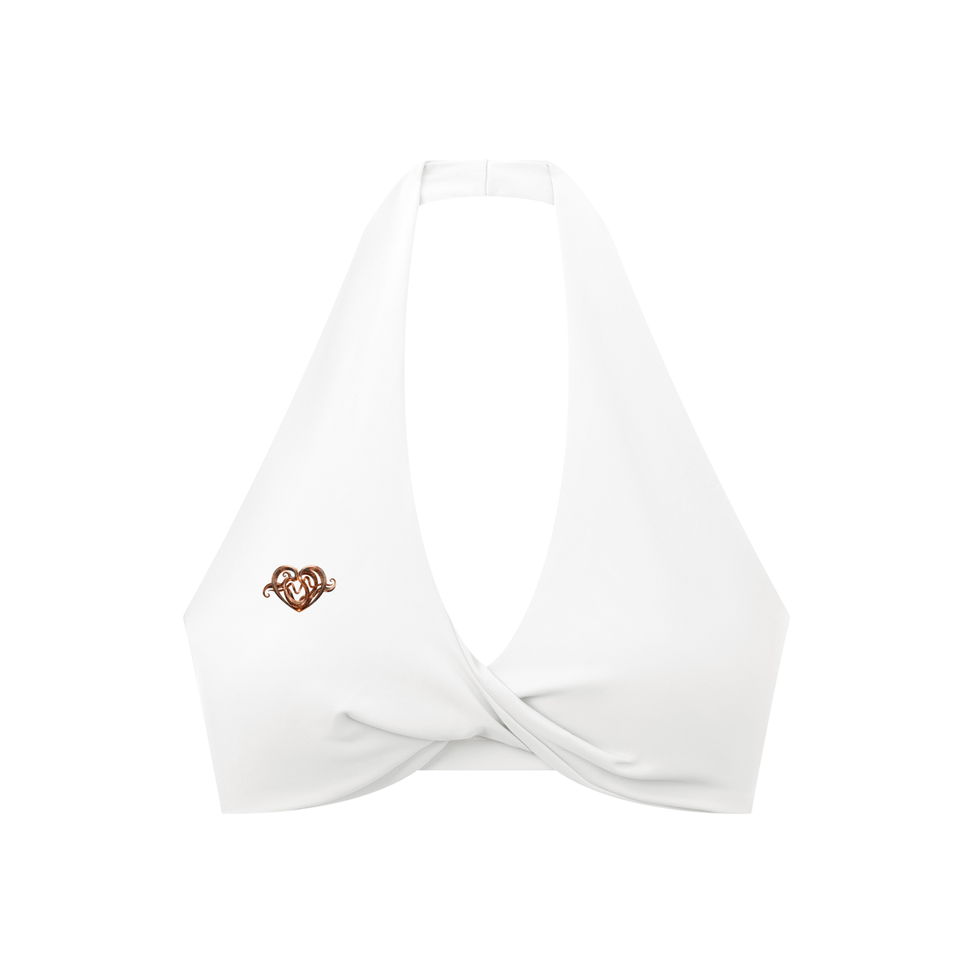 Women's Pleated Halter Sports Bra