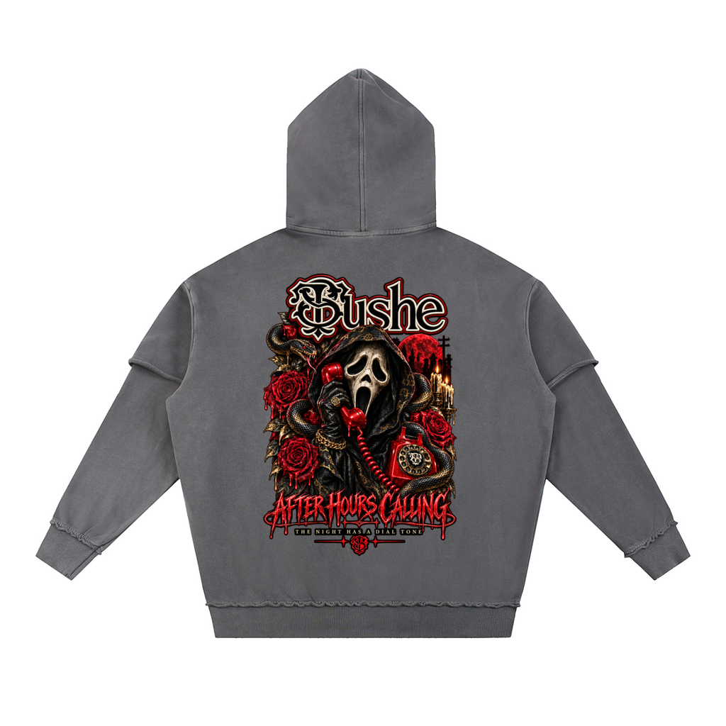 STUSH Double Trouble Snow-Wash Hoodie