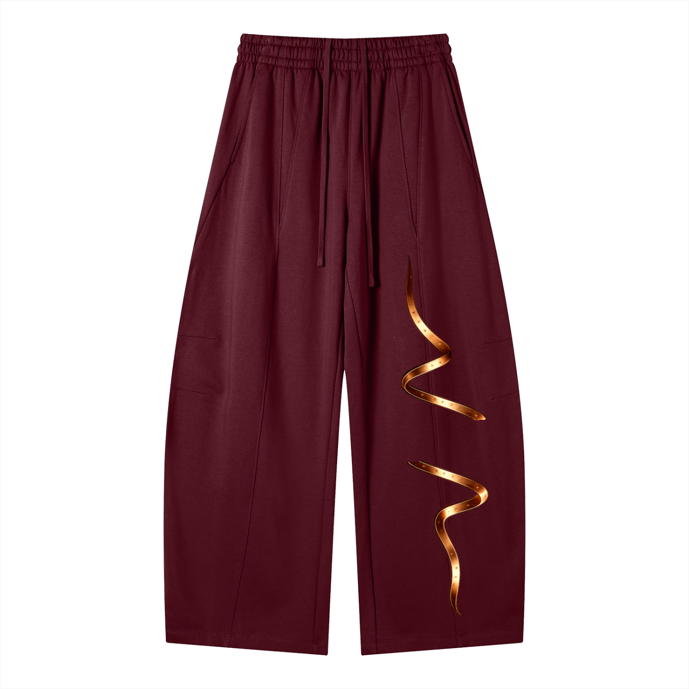 Heavyweight Wide Leg Panel Sweatpants