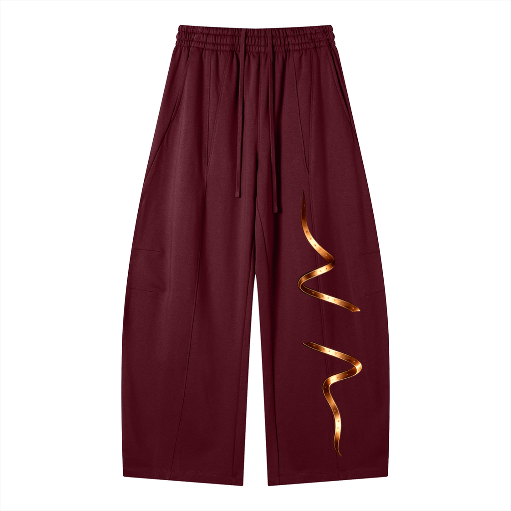 Heavyweight Wide Leg Panel Sweatpants