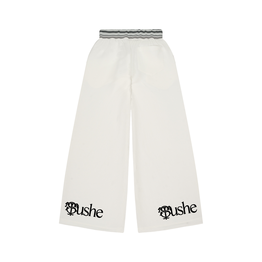 Striped Waist Wide Leg Pants