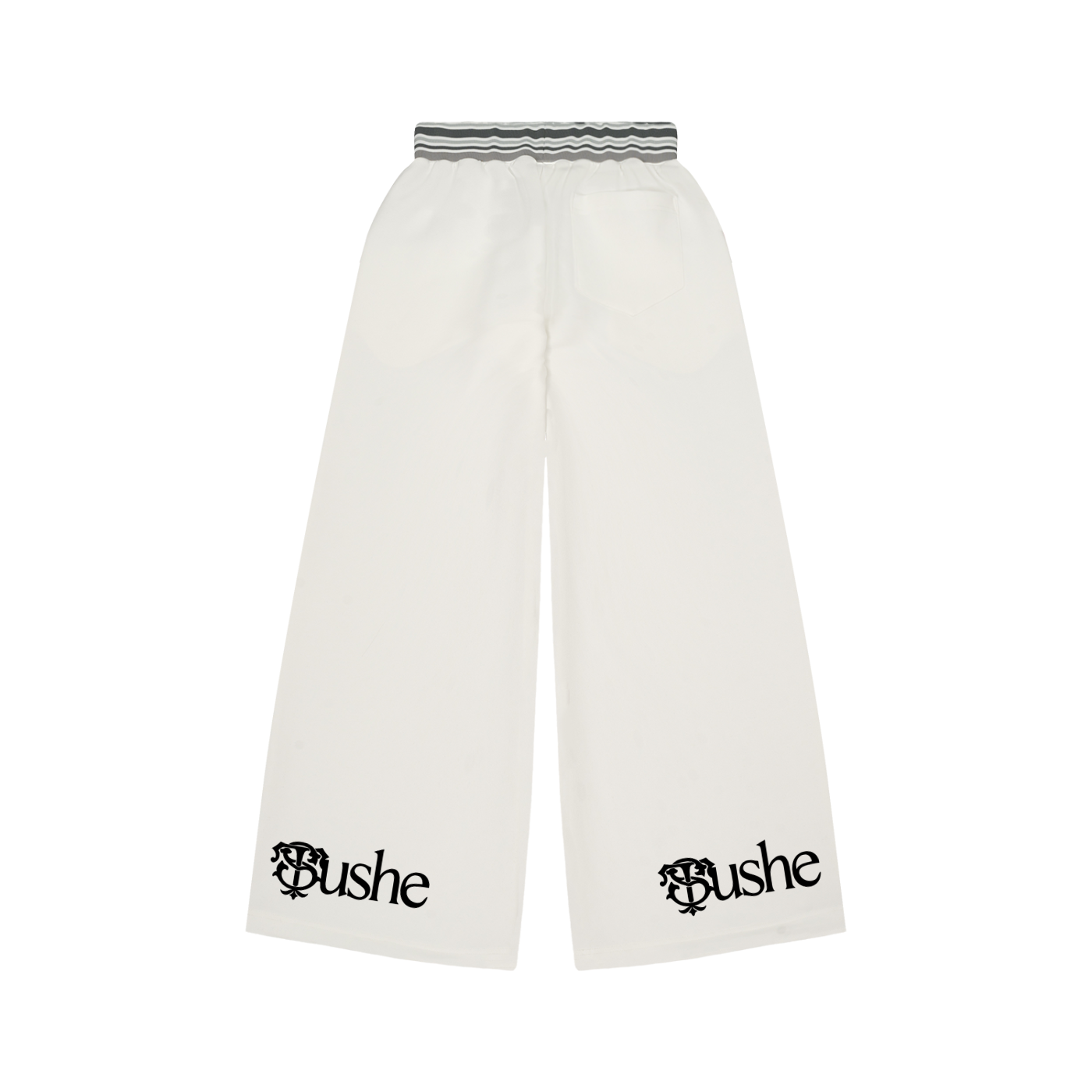 Striped Waist Wide Leg Pants