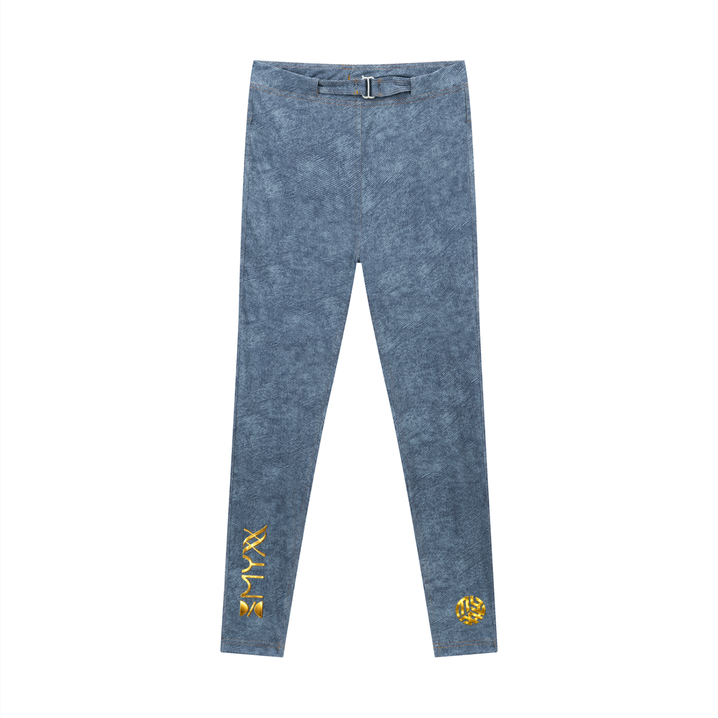 Women's Faux Denim Zip-Fly Leggings