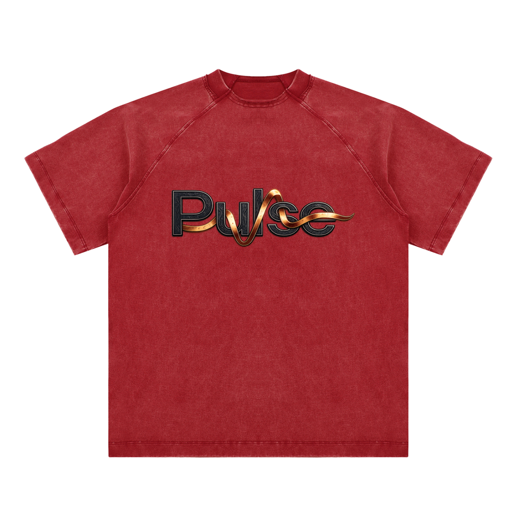 Vintage Washed Raglan Cotton T-Shirt