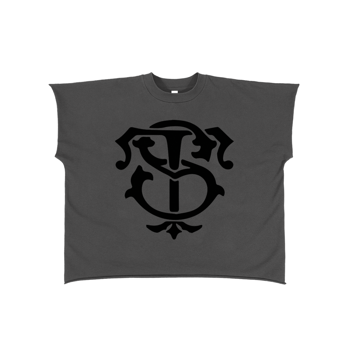 Raw Edge Boxy Non-Shrink T-Shirt