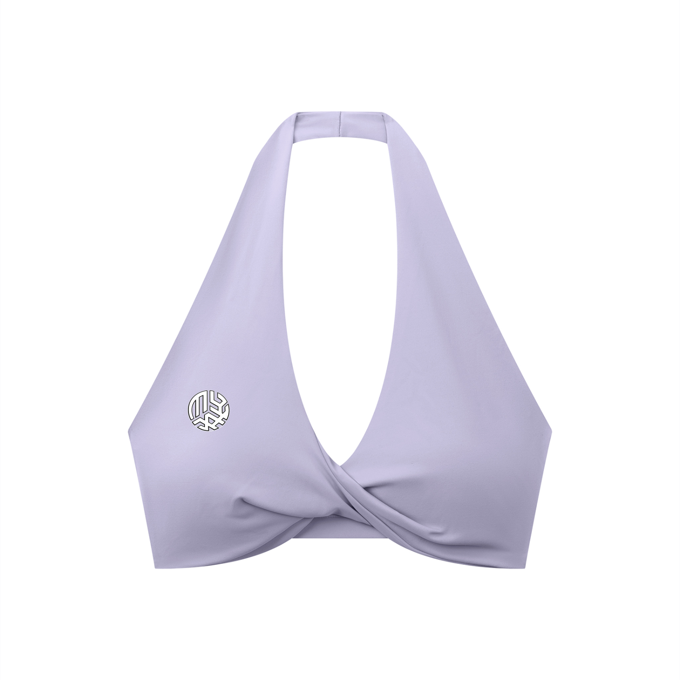 Women's Pleated Halter Sports Bra