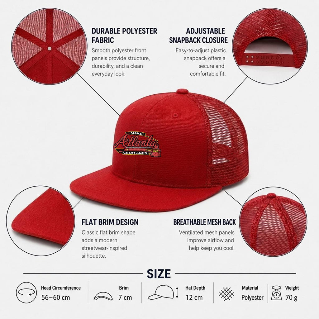 MAGA — Skyline Flat-Brim Mesh Cap
