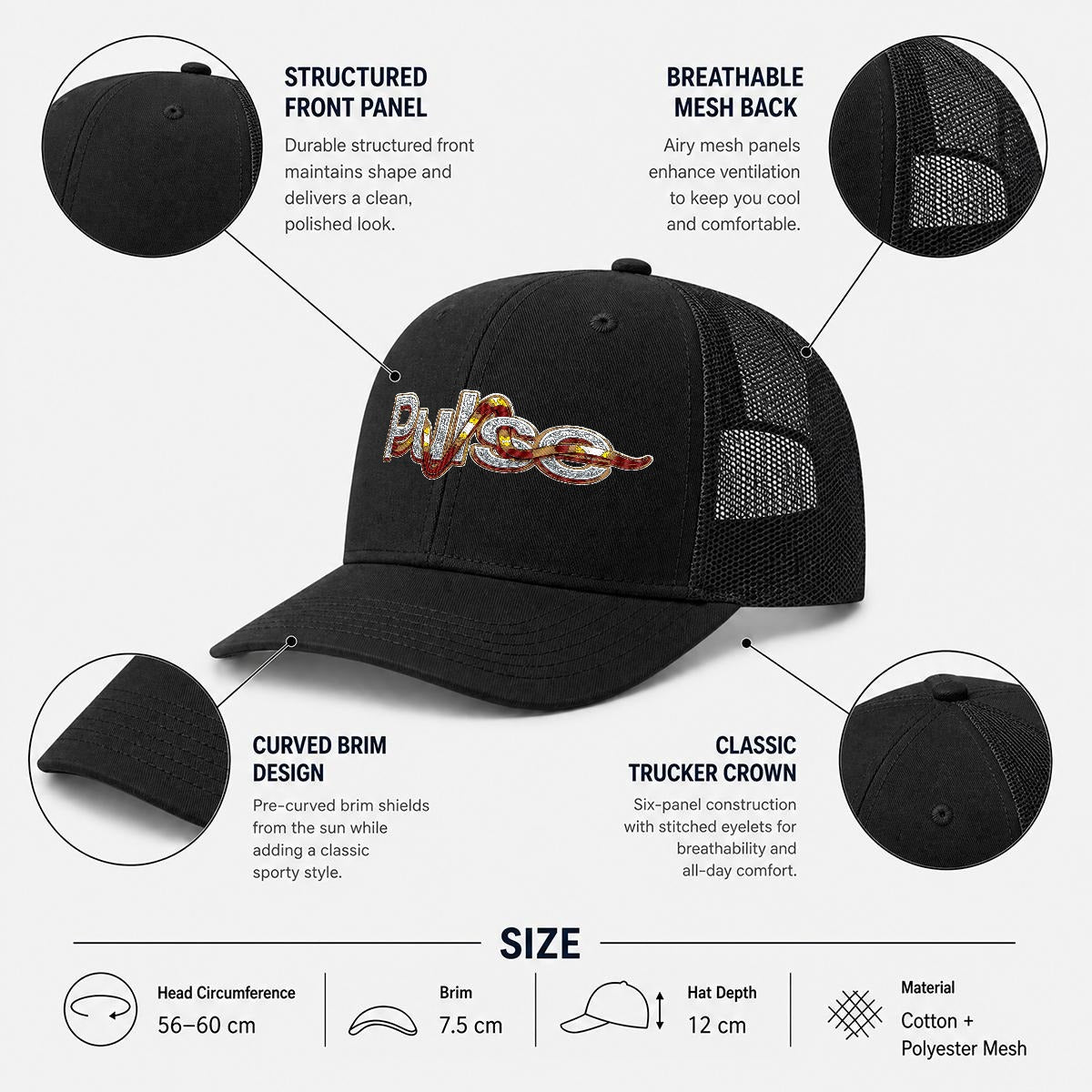 PULSE — Country Club Curved Cap