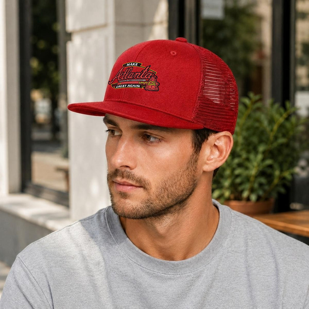 MAGA — Skyline Flat-Brim Mesh Cap